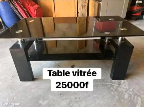 Promo Table basse vitrée