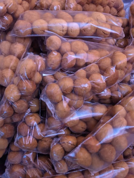 Cacahuètes disponibles au marché B de Dschang