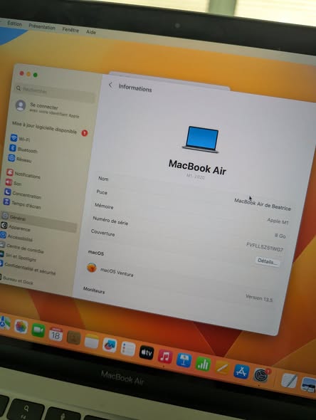 Apple MacBook Air M1 2020 8GB 512GB (NEUF)