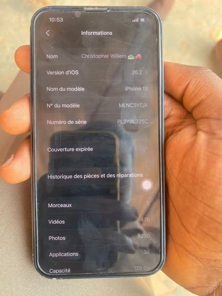 iPhone 13 à vendre, état 9/10