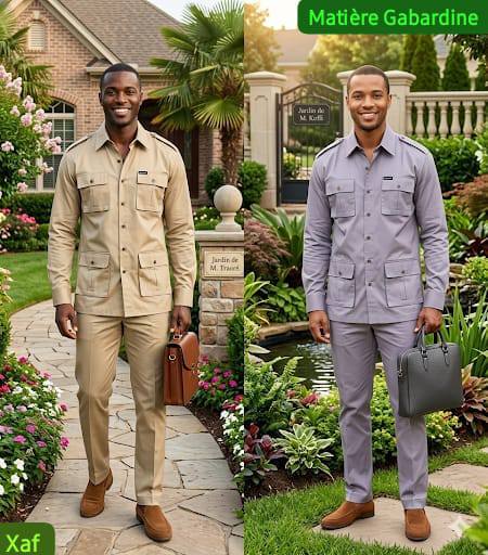 Ensemble hommes en matière impeccable