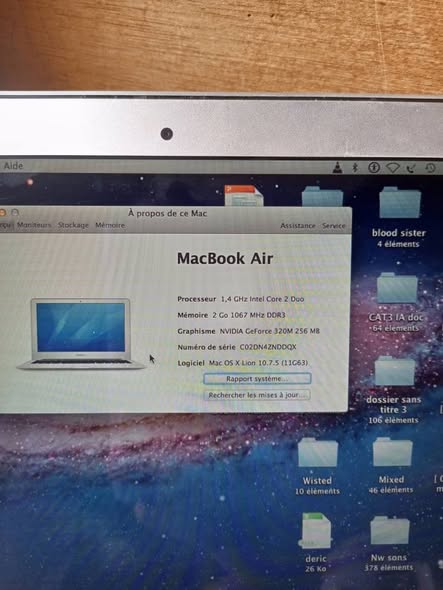 Mini MacBook Air 2011 à vendre