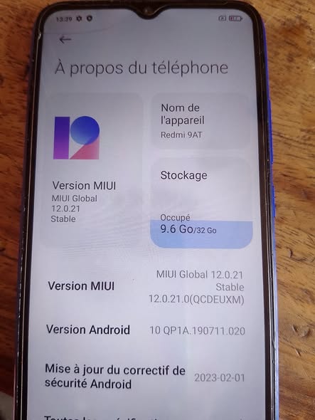 Redmi 9A propre 32/2
