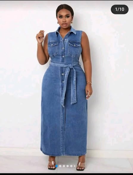 Robe dame en denim Taille 44/XL