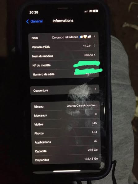 iPhone X à vendre