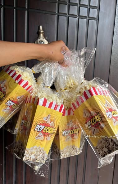 Emballages popcorn en papier carton