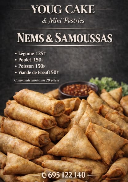 Nems et Samoussas faits maison