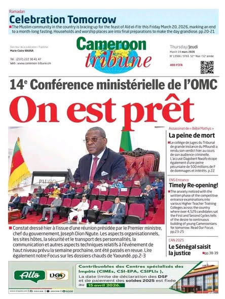 Revue de presse camerounaise du 19 mars 2026