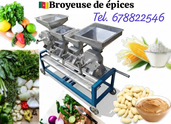 Moulin de manioc et épices