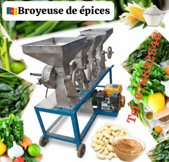Moulin de manioc et épices