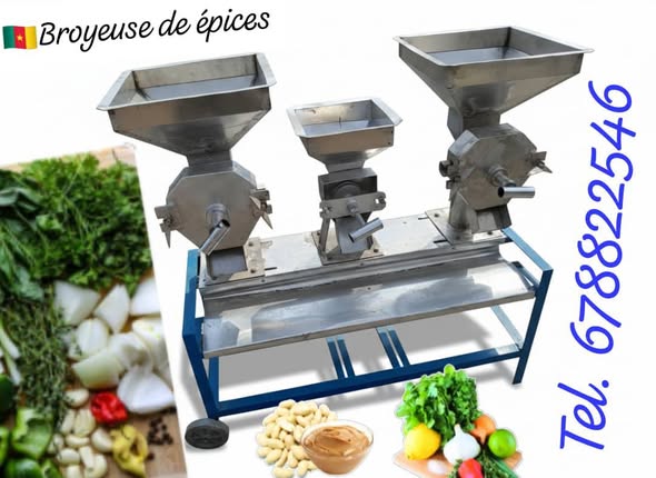 Moulin de manioc et épices