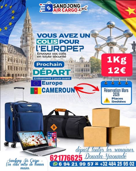 Transport de denrées alimentaires vers l'Europe