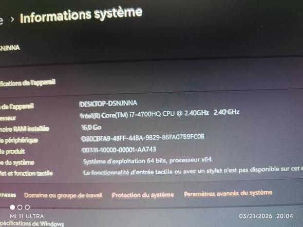 ASUS ROG STRIX CORE I7 à vendre