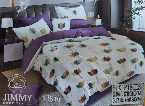 2 draps, 4 taies, 3 places