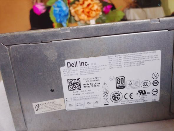Bloc d'alimentation DELL 275 watt