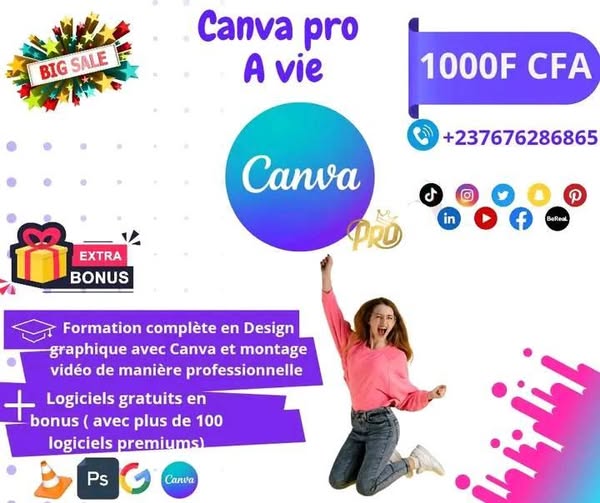 Canva Pro et cours complet de formation en design