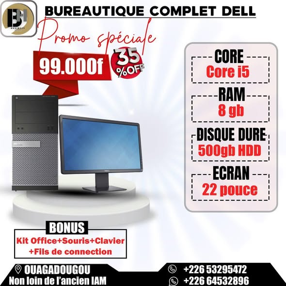 Ordinateur de bureau complet en promotion