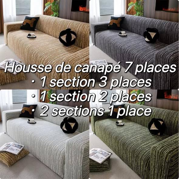 Housses de canapé 7 places haut de gamme