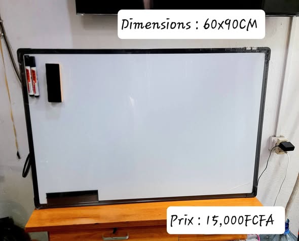 TABLEAU BLANC MAGNÉTIQUE DOUBLE FACE