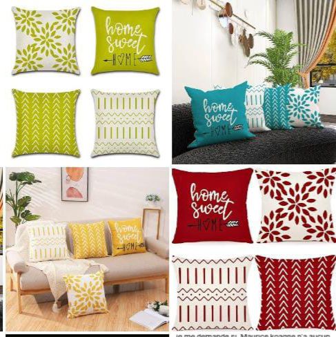 4 housses de coussins tendances