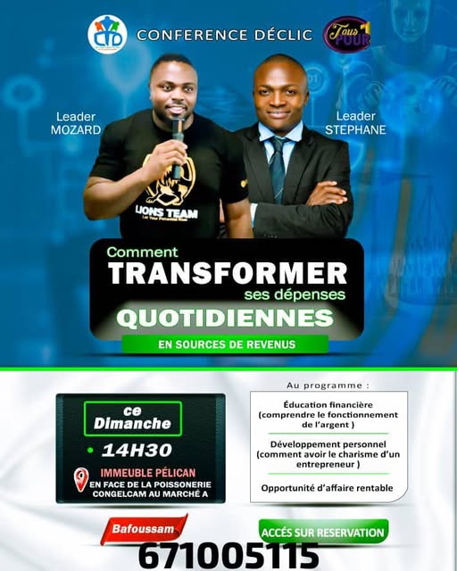 Conférence Déclic – Transformez vos dépenses en revenus