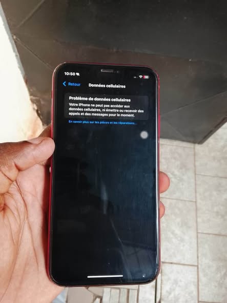 iPhone en bon état avec problème de réseau