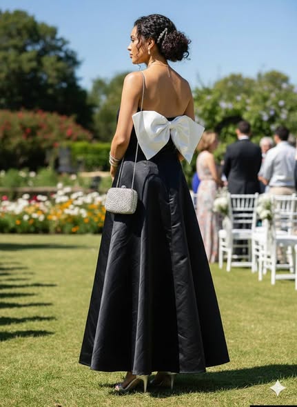 Robe en solde avec noeud papillon