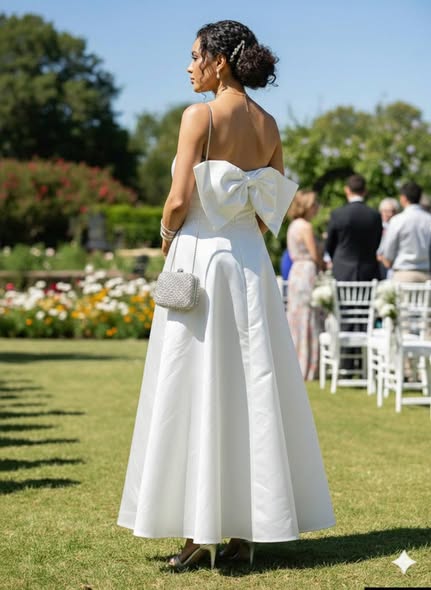Robe en solde avec noeud papillon