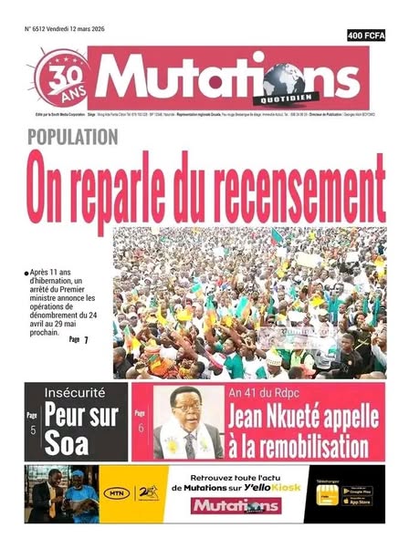 Revue des unes de la presse camerounaise