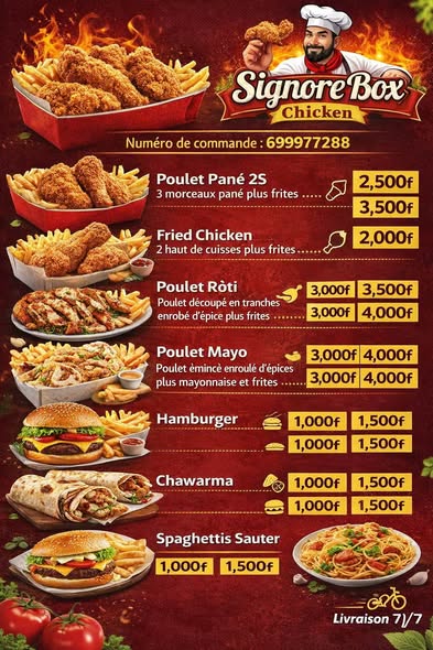 Menu 100% allah et bio