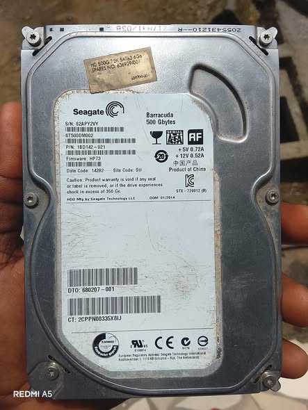 Disque dur Seagate 500giga pour desktop