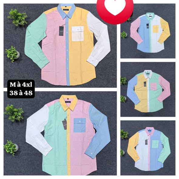 Chemise mixte 100% coton