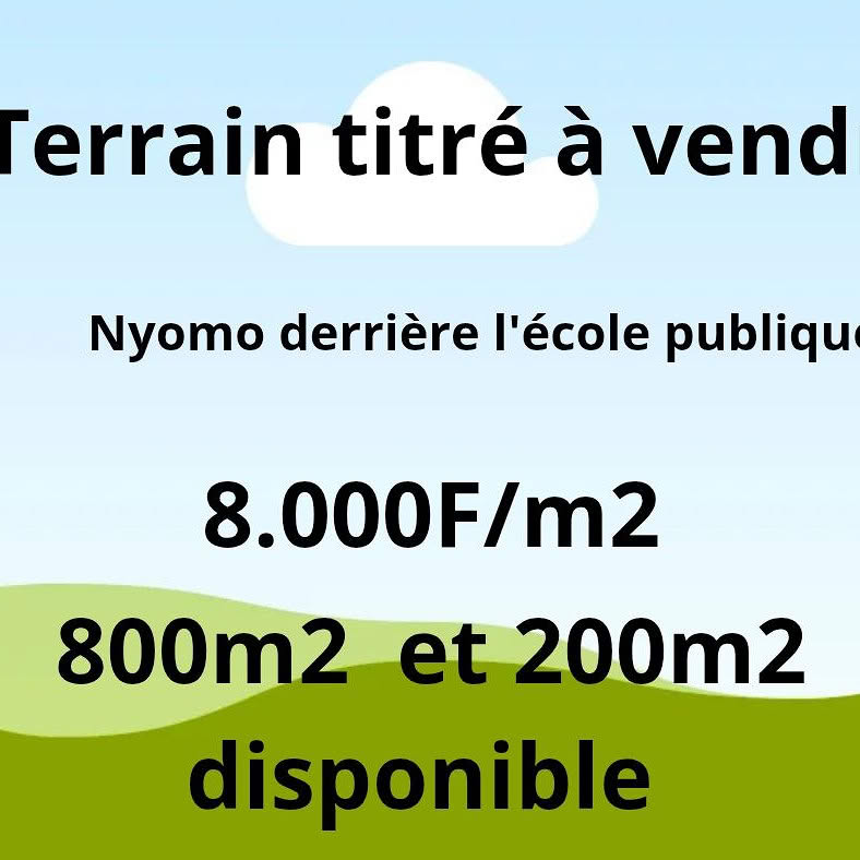 Terrain titré à vendre à Yaoundé 3