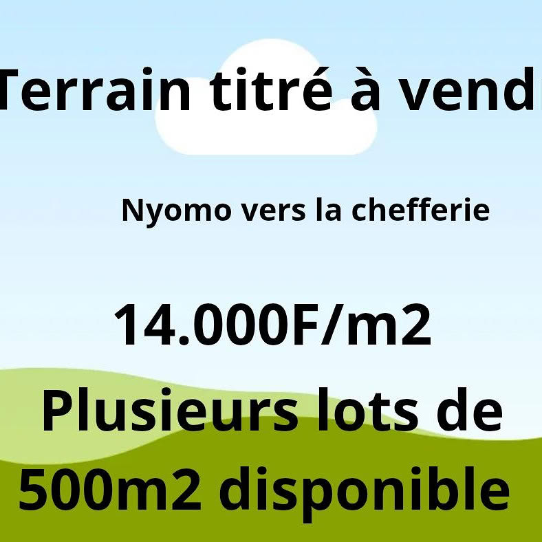 Terrain titré à vendre à Yaoundé 3