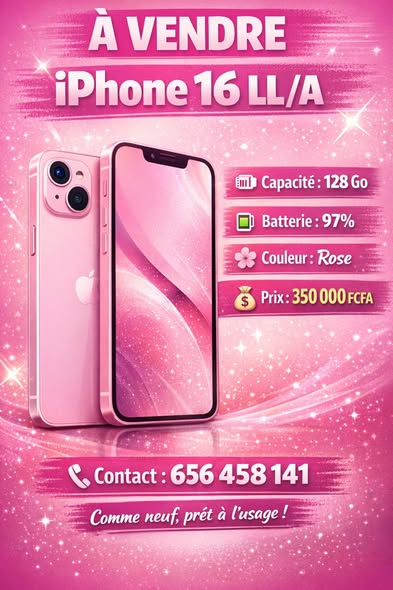 À VENDRE : iPhone 16 LL/A
