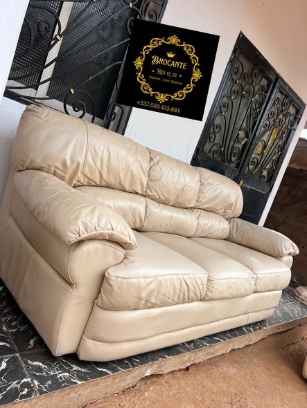 Manifique salon 05 places en cuir