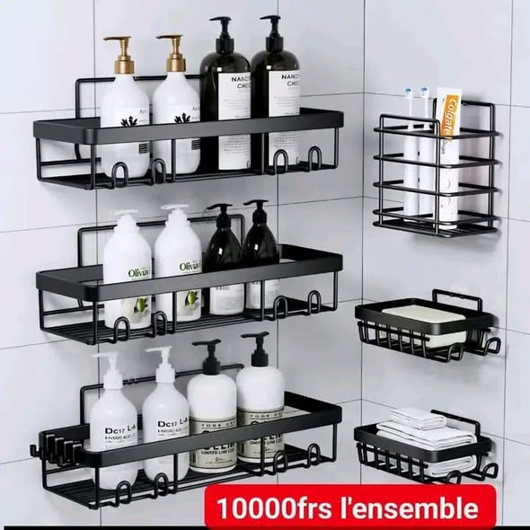 Ensemble étagère murale de douche