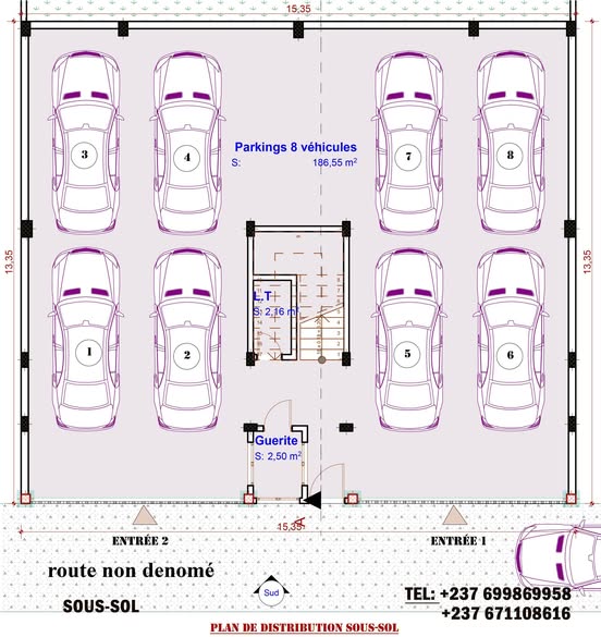 Projet immobilier en construction à Douala