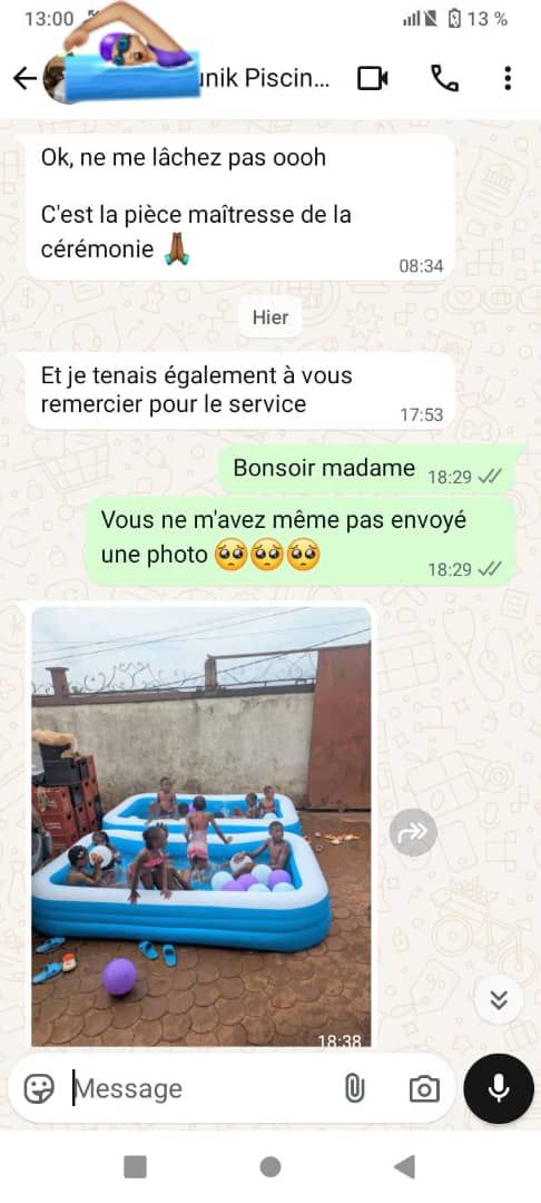 Location piscine gonflable pour enfants