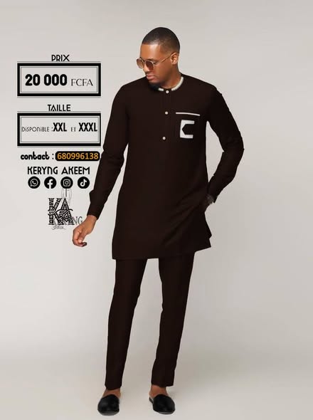 Ensemble tunique homme disponible