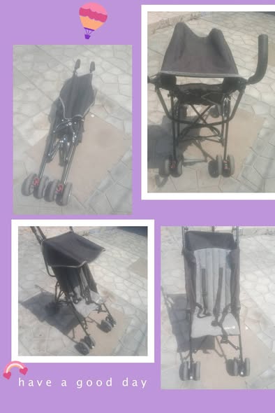 Chaise haute 3 en 1 et poussette pliable