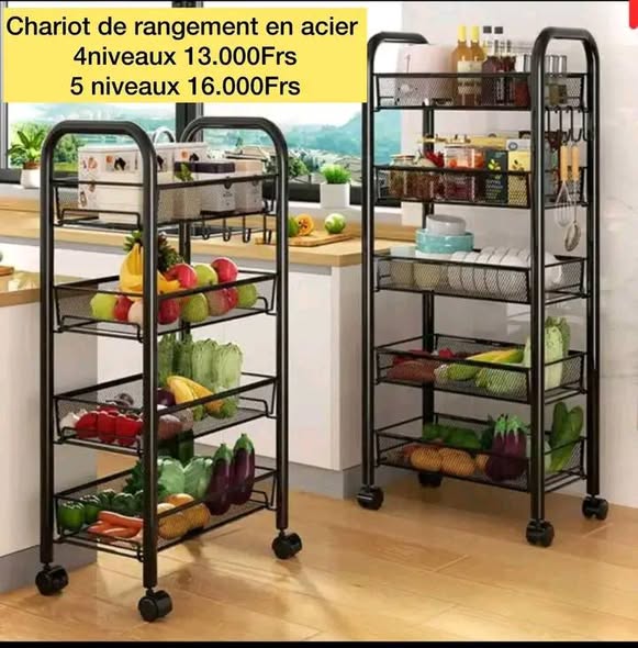 Chariot de rangement et fer à repasser