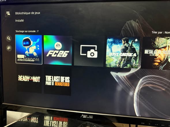 PlayStation 5 Slim avec jeux installés