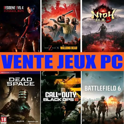 Vente jeux PC