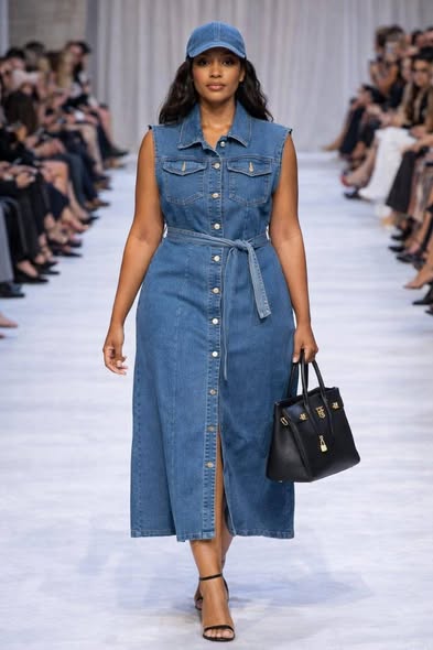 Robe dame en jean chic Taille L