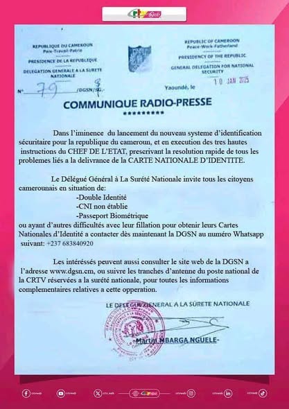 Double identité : la DGSN facilite les démarches