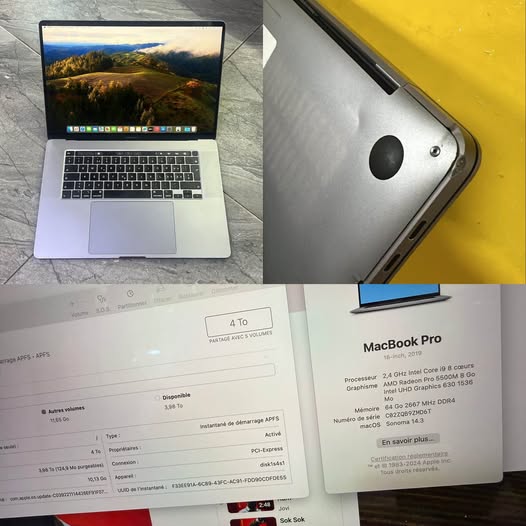 MacBook Pro Retina 2019 16” for sale