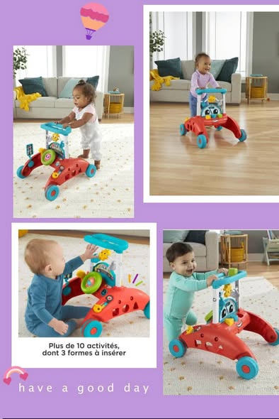 Trotteur évolutif d'activité interactif et éducatif