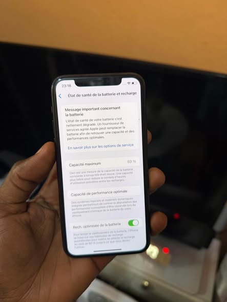 11 pro 64 giga batterie 69%