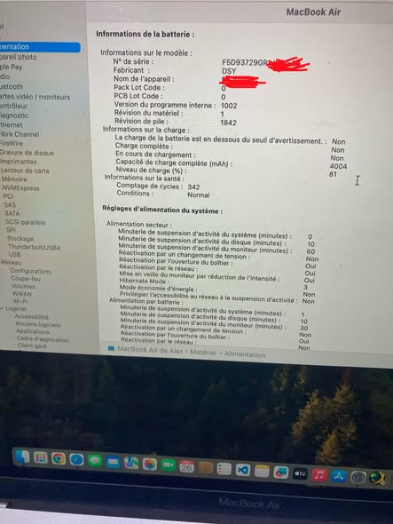 MacBook Air 2019 à vendre
